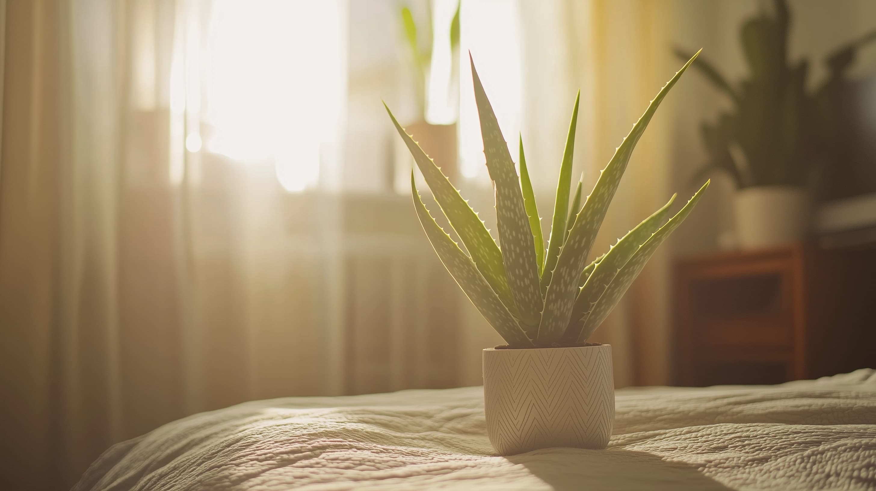 Header banner showing plant